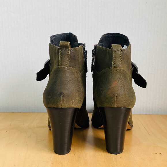 Donald J Pliner Green Suede Ankle Boots, 11. - Picture 3 of 7